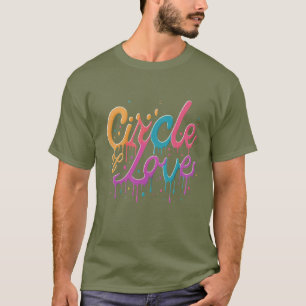 T-shirt Cercle de l'Amour - Design de coeur