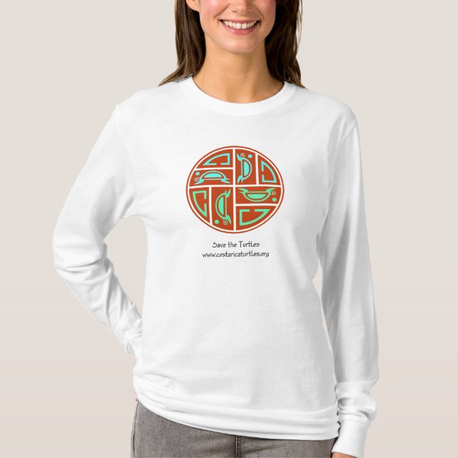 T-shirt Cercle de tortue de mer de la vie (Devant)