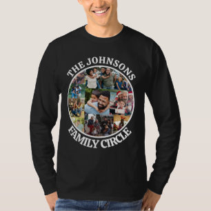 T-shirt Cercle familial   Collage photo unique personnalis