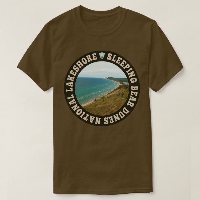 T-shirt Cercle Lakeshore national des dunes de l'ours (Design devant)
