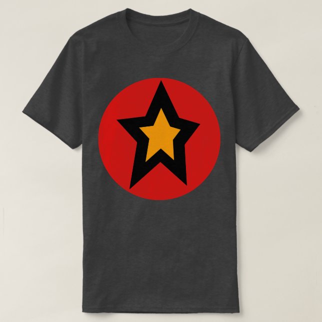 T-shirt Cercle rouge or (Design devant)