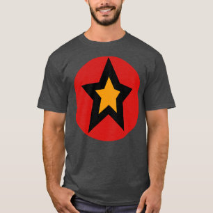T-shirt Cercle rouge or