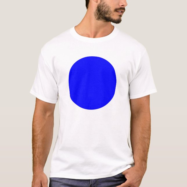 T-shirt Cercle simple - Bleu (Devant)