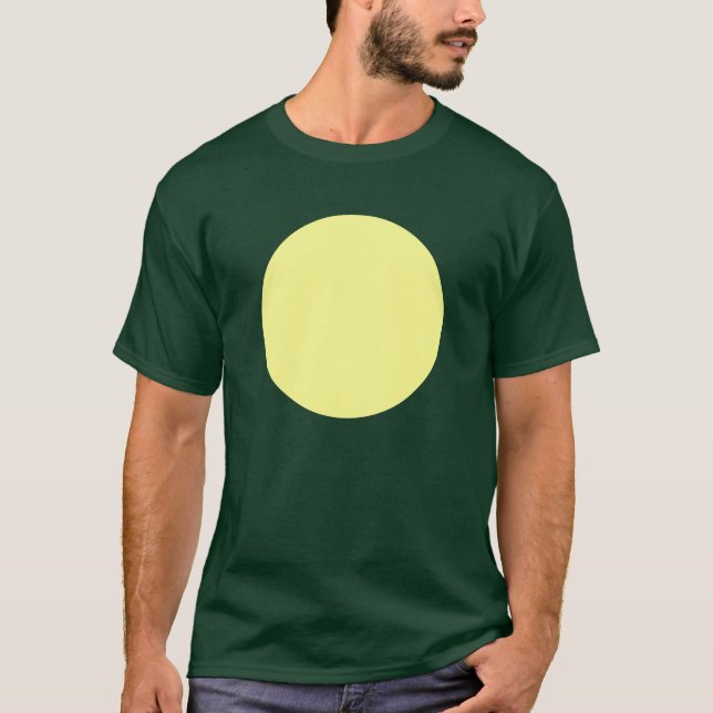 T-shirt Cercle simple - Chalk Jaune (Devant)