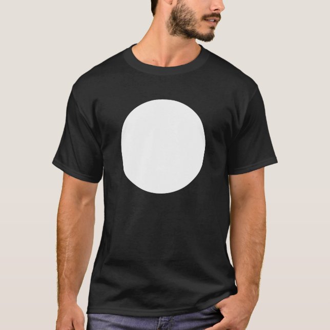 T-shirt Cercle simple - Noir (Devant)
