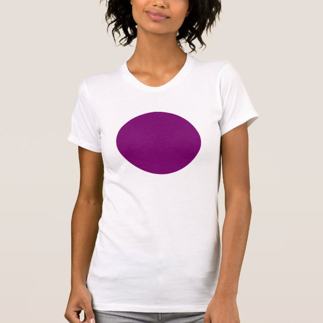 T-shirt Cercle simple - Plum (Devant)