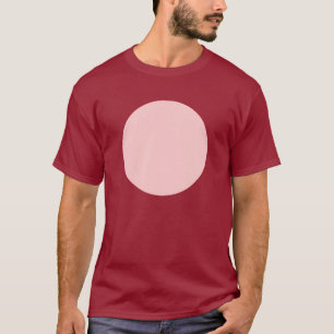 T-shirt Cercle simple - rose pâle