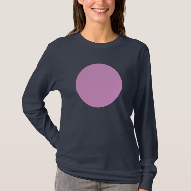 T-shirt Cercle simple - Violet pâle (Devant)
