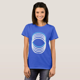 T-shirt Cercles Bleu Blanc 4Nell