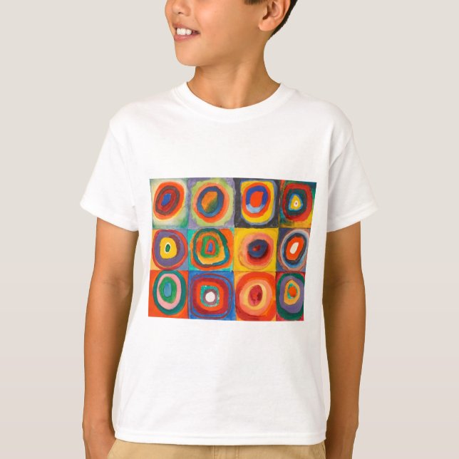 T-shirt Cercles concentrés Carré de Kandinsky (Devant)