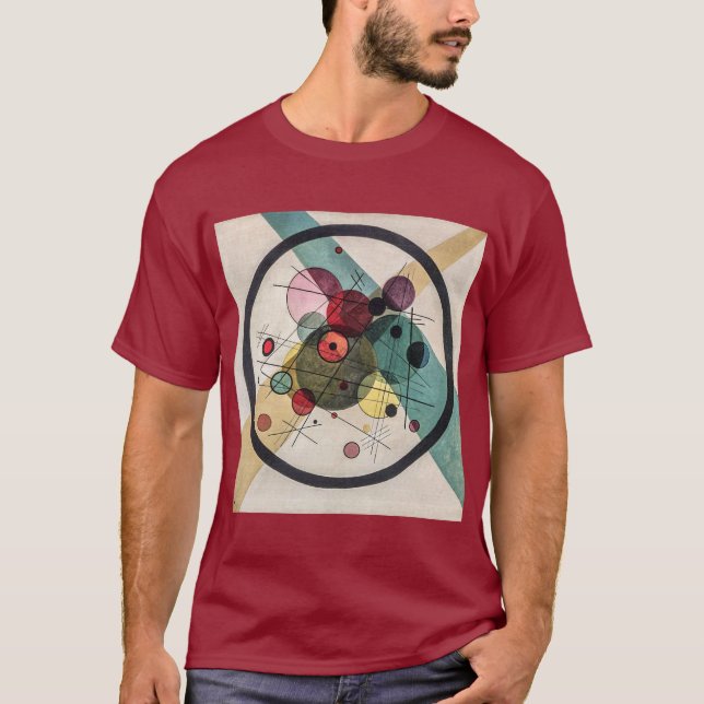 T-shirt Cercles dans un cercle - Kandinsky (Devant)