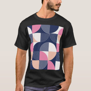 T-shirt Cercles graphiques Vintage Motif sans couture