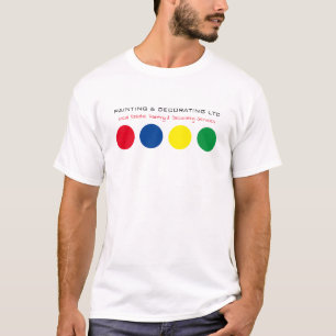 T-shirt Cercles multicolores, Peintre & Décorateur Advert