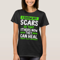 Cérébral Palsy Awareness Show Scars Green Ribbon
