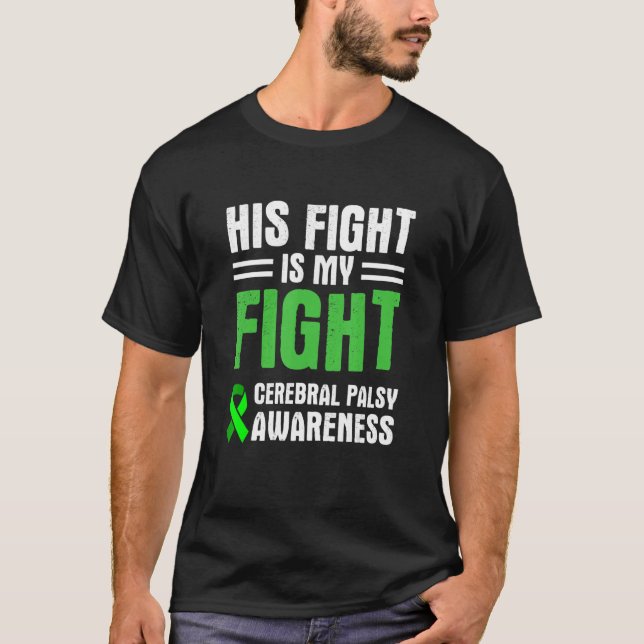 T-shirt Cérébral Palsy CP Sensibilisation Son Guerrier Sur (Devant)
