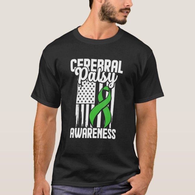 T-shirt Cérébral Palsy Cp Sensibilisation Surmonter Nous G (Devant)