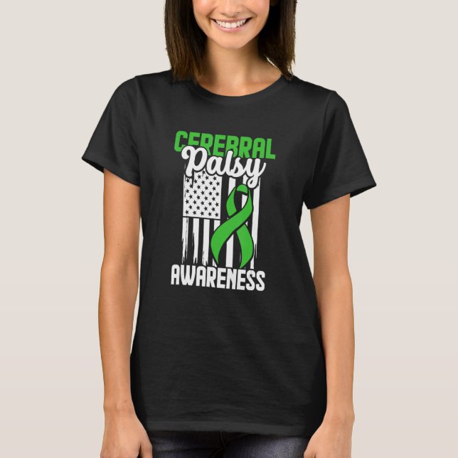 T-shirt Cérébral Palsy Cp Sensibilisation Surmonter Nous G (Devant)