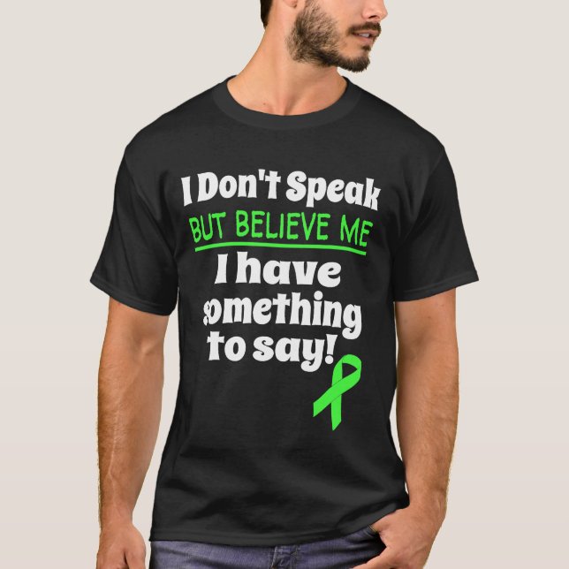 T-shirt Cérébrale de sensibilisation non verbale Dommages  (Devant)