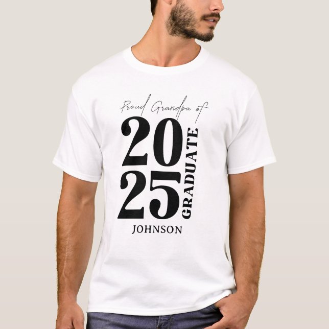 T-shirt Cérémonie de remise des diplômes de grand-père 202 (Devant)