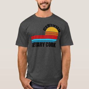 T-shirt Ceretary Cuisinier rétro titre de travail vintage 