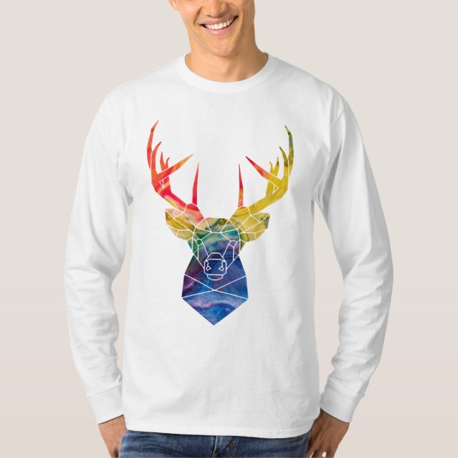T-shirt Cerf aquarelle (Devant)