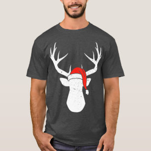 T-shirt Cerf avec le chapeau Noël Pyjama Chasse Chasse au