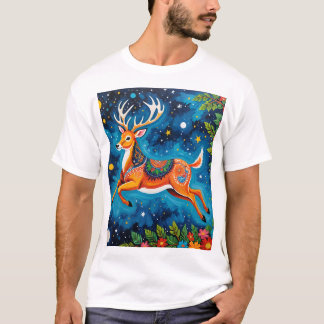 T-shirt Cerf céleste - L'art des étangs dans les étoiles