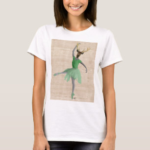 T-shirt Cerf de ballet en vert 2