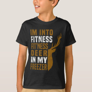 T-shirt Cerf De Fitness Dans Mon Congélateur Drôle Chasse