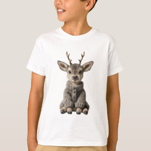 T-shirt Cerf en pull à bois pour enfants
