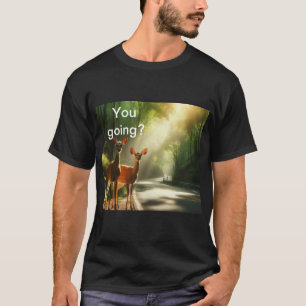 T-shirt Cerf sur la route