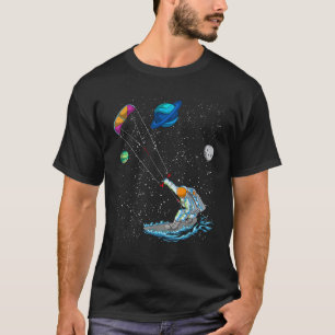 T-shirt Cerf-volant astronaute Kiteboard Surf Rétro