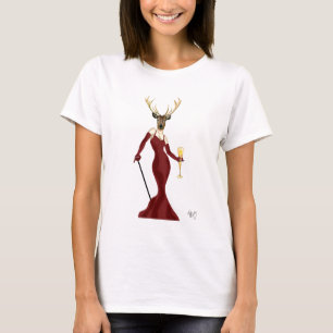 T-shirt Cerfs communs de charme dans Marsala