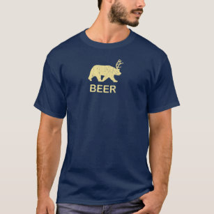 T-shirt Cerfs communs d'ours de bière