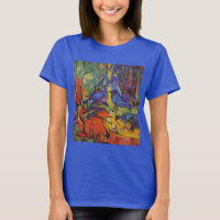Cerfs dans la forêt II de Franz Marc, Art ancien