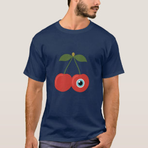 T-shirt Cerise Alien – Art de fruit surréaliste mignon