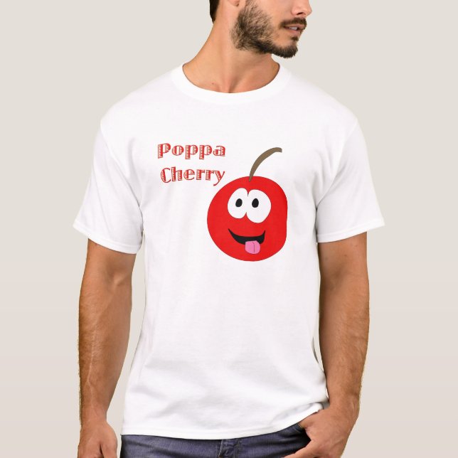 T-shirt Cerise de pépère (Devant)
