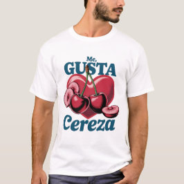 T-shirt Cerise vintage "Me Gusta" Tee de fruits rétro