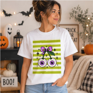 T-shirt Cerises du Globe Oculaire Arc Halloween Coquette G