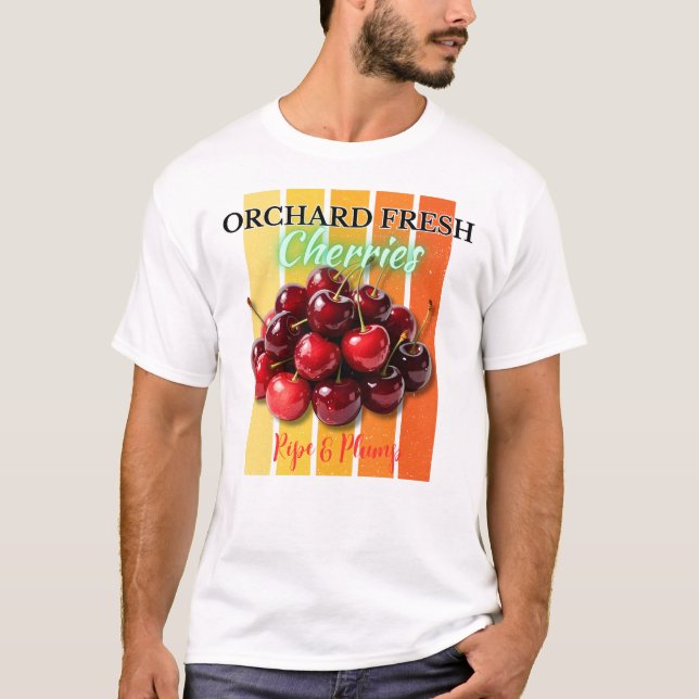 T-shirt Cerises fraîches de verger - Ripe & Plump (Devant)