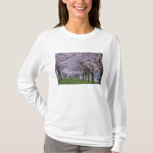 T-shirt Cerisiers en fleurs le long de la rivière Willamet