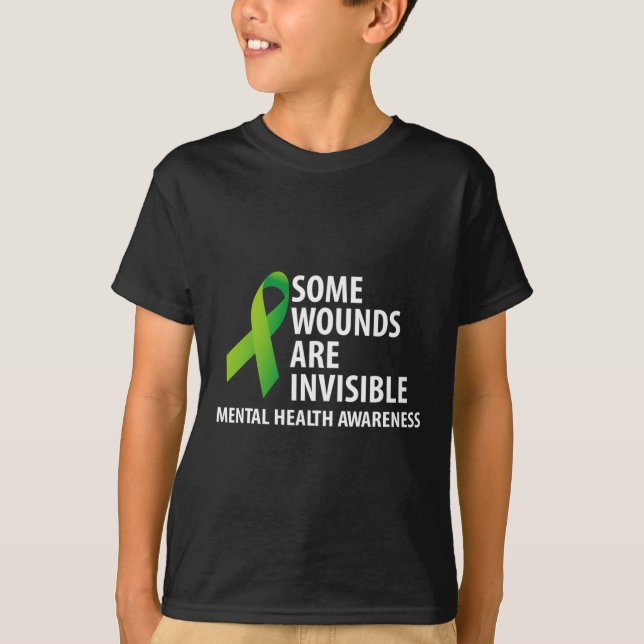 T-shirt Certaines blessures sont invisibles Sensibilisatio (Devant)