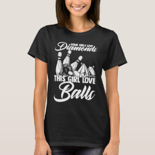 T-shirt Certaines filles aiment les diamants Cette fille a