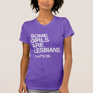 T-shirt CERTAINES FILLES SONT LESBIENNES - BLANC -.png