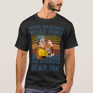 T-shirt Certaines mamma portent une vraie grand-mère rose 