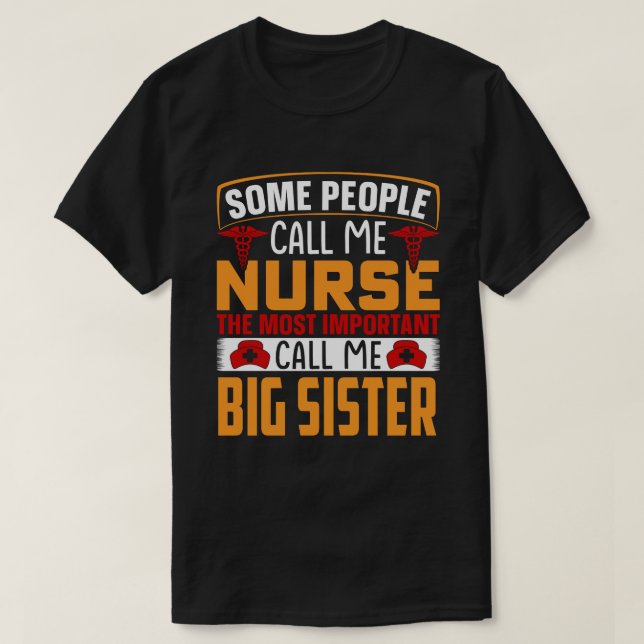 T-shirt Certaines Personnes M'Appelent Infirmière GRANDE S (Design devant)