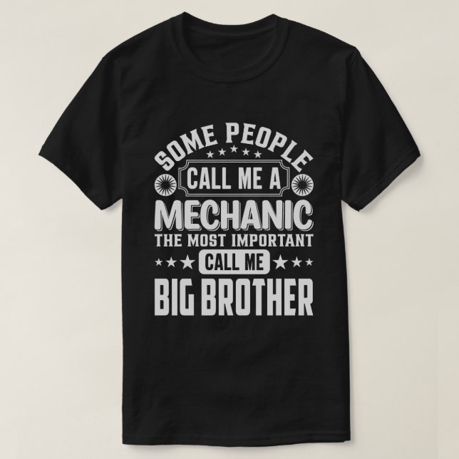 T-shirt Certaines Personnes M'Appellent Un GRAND FRÈRE Méc (Design devant)