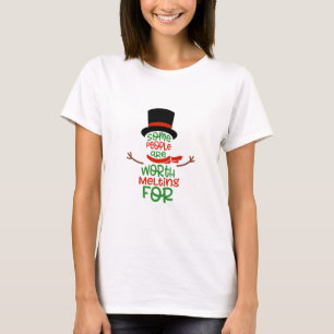 T-shirt Certaines personnes méritent d'être fondues pour