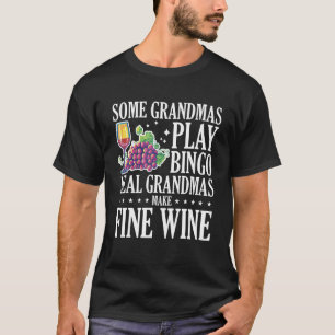 T-shirt Certains Grands Mains Jouer Bingo Real Grandmas Re