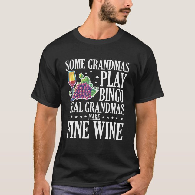 T-shirt Certains Grands Mains Jouer Bingo Real Grandmas Re (Devant)